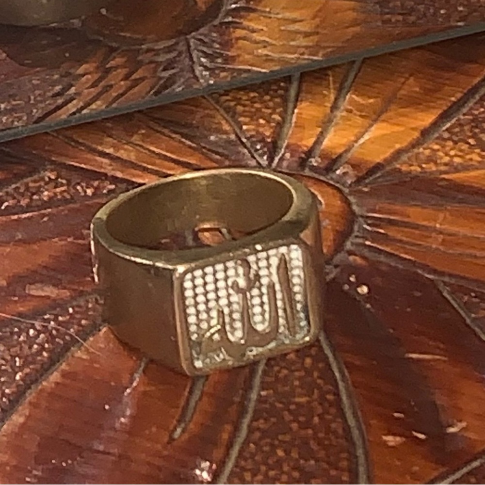 ❤️🧨💥18K Solid Ring! W/heliographs!Unique!sz11!Antique High End 10grams❤️🧨